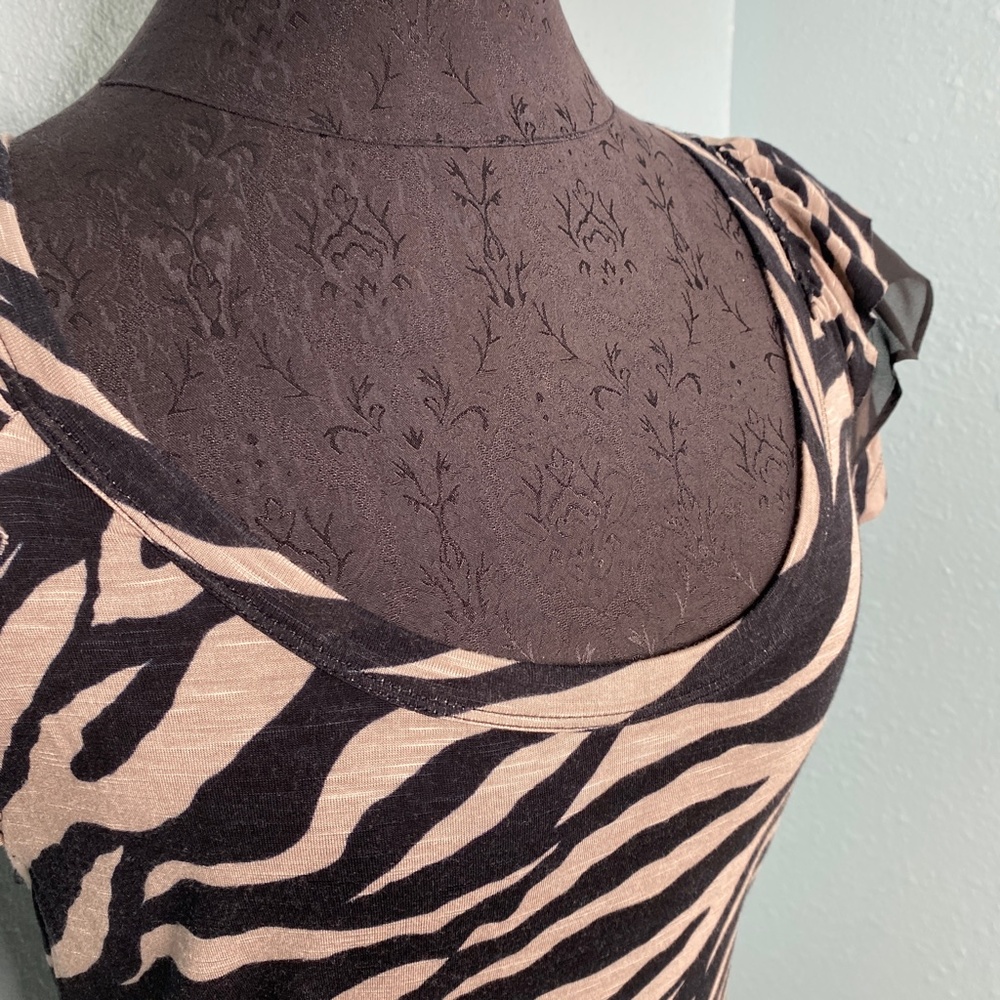 INC International Concepts Animal Print Blouse - Picture 4 of 9